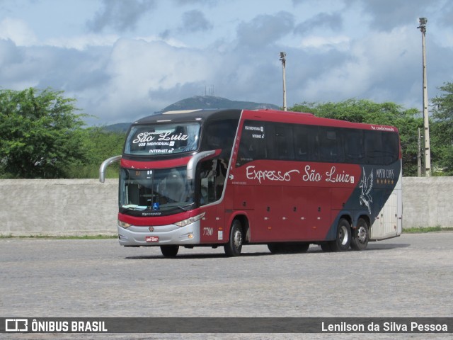 Expresso São Luiz 7780 na cidade de Caruaru, Pernambuco, Brasil, por Lenilson da Silva Pessoa. ID da foto: 11478679.