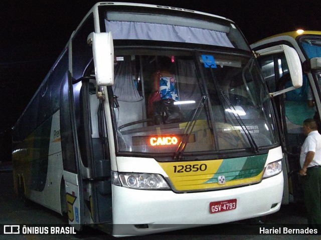 Empresa Gontijo de Transportes 12850 na cidade de Belo Horizonte, Minas Gerais, Brasil, por Hariel Bernades. ID da foto: 11476767.