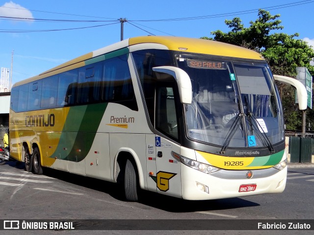 Empresa Gontijo de Transportes 19285 na cidade de Belo Horizonte, Minas Gerais, Brasil, por Fabricio Zulato. ID da foto: 11477920.