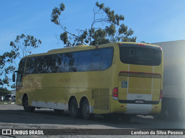 Viação Itapemirim 8657 na cidade de Caruaru, Pernambuco, Brasil, por Lenilson da Silva Pessoa. ID da foto: 11478297.