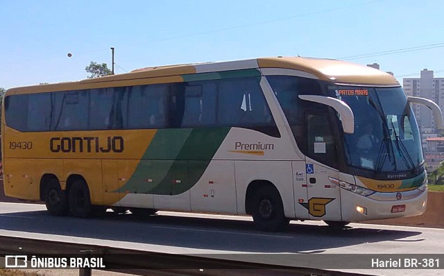 Empresa Gontijo de Transportes 19430 na cidade de Betim, Minas Gerais, Brasil, por Hariel BR-381. ID da foto: 11478222.