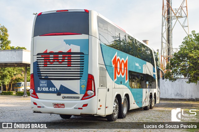 Auto Viação 1001 RJ 108.401 na cidade de Campos dos Goytacazes, Rio de Janeiro, Brasil, por Lucas de Souza Pereira. ID da foto: 11479470.