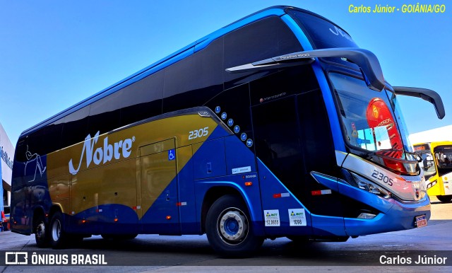 Nobre Turismo 2305 na cidade de Goiânia, Goiás, Brasil, por Carlos Júnior. Número da foto: #11479646.