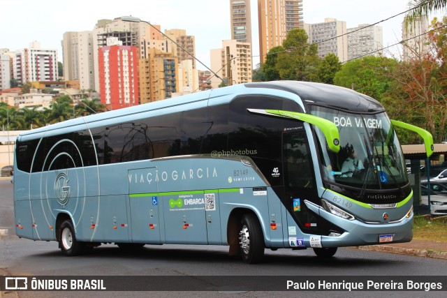 Viação Garcia 82149 na cidade de Ribeirão Preto, São Paulo, Brasil, por Paulo Henrique Pereira Borges. Número da foto: #11482232.