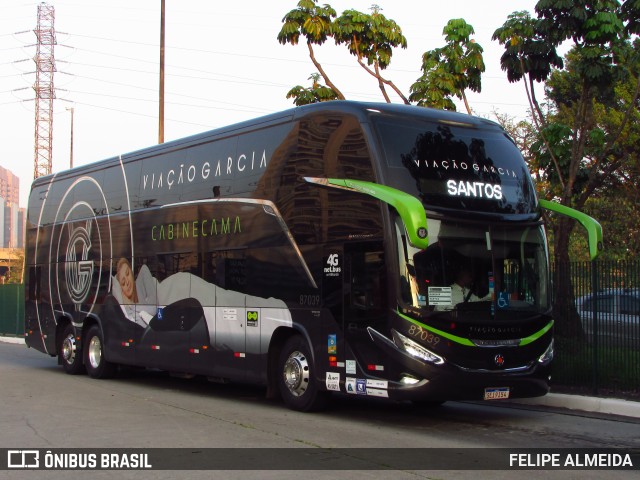 Viação Garcia 87039 na cidade de São Paulo, São Paulo, Brasil, por FELIPE ALMEIDA. Número da foto: #11480266.