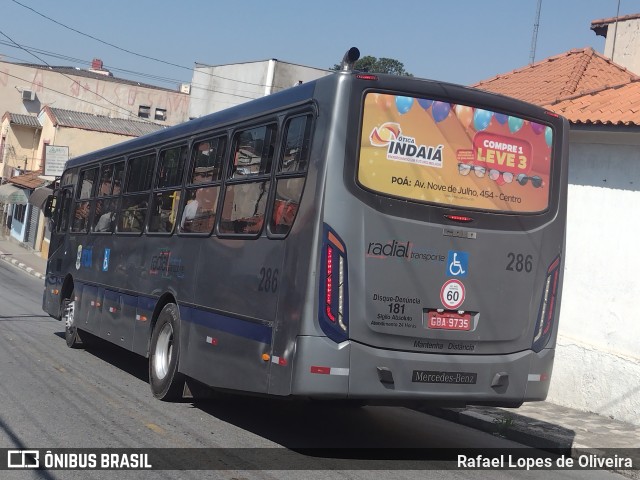 Radial Transporte Coletivo 286 na cidade de Poá, São Paulo, Brasil, por Rafael Lopes de Oliveira. ID da foto: 11480356.