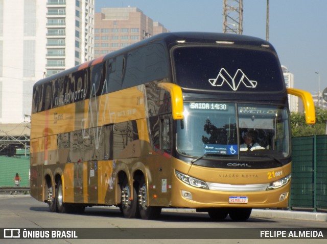 Viação Motta 21001 na cidade de São Paulo, São Paulo, Brasil, por FELIPE ALMEIDA. Número da foto: #11481726.