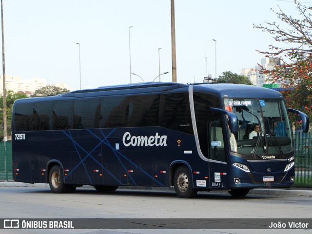 Viação Cometa 721511 na cidade de São Paulo, São Paulo, Brasil, por João Victor. ID da foto: 11482266.