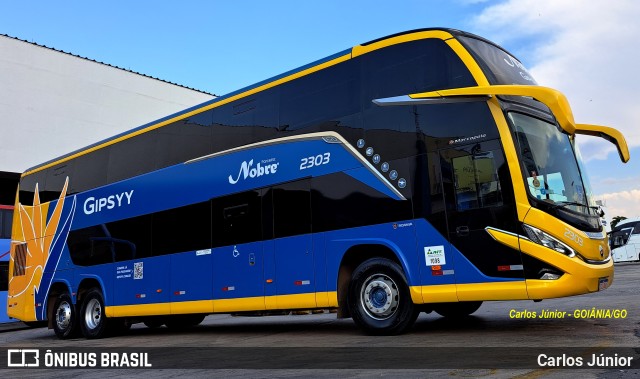 Nobre Turismo 2303 na cidade de Goiânia, Goiás, Brasil, por Carlos Júnior. Número da foto: #11482931.
