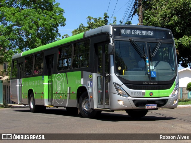 Viação Garcia 81158 na cidade de Paranavaí, Paraná, Brasil, por Robson Alves. ID da foto: 11483111.