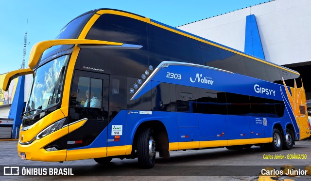 Nobre Turismo 2303 na cidade de Goiânia, Goiás, Brasil, por Carlos Júnior. Número da foto: #11482933.