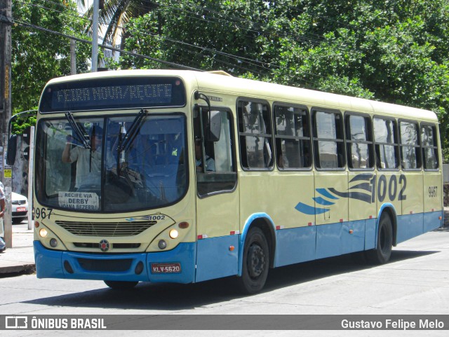 Expresso 1002 9967 na cidade de Recife, Pernambuco, Brasil, por Gustavo Felipe Melo. ID da foto: 11480764.