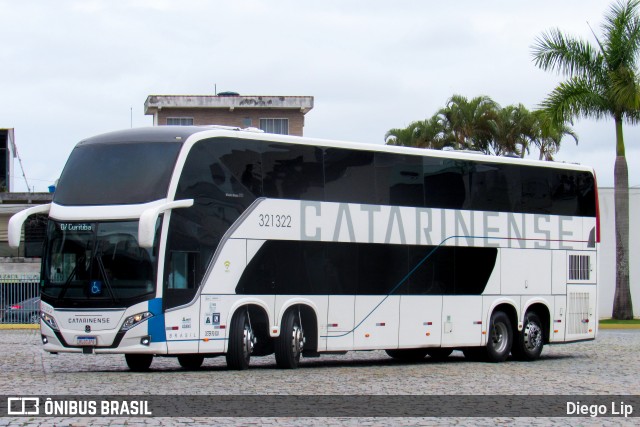 Auto Viação Catarinense 321322 na cidade de Balneário Camboriú, Santa Catarina, Brasil, por Diego Lip. Número da foto: #11483351.