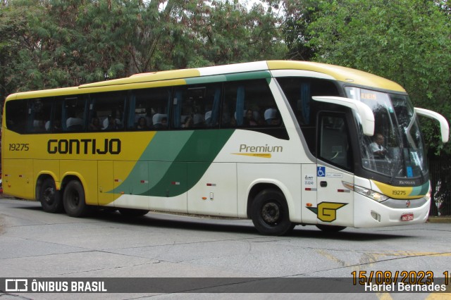 Empresa Gontijo de Transportes 19275 na cidade de São Paulo, São Paulo, Brasil, por Hariel Bernades. ID da foto: 11483988.