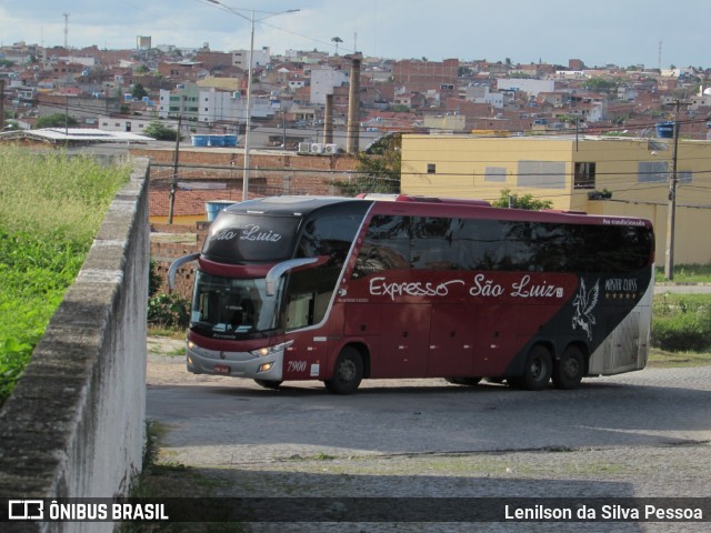 Expresso São Luiz 7900 na cidade de Caruaru, Pernambuco, Brasil, por Lenilson da Silva Pessoa. Número da foto: #11484699.