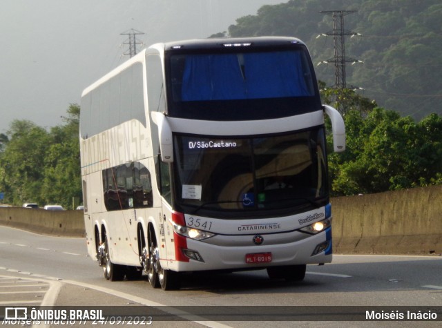 Auto Viação Catarinense 3541 na cidade de Cubatão, São Paulo, Brasil, por Moiséis Inácio. Número da foto: #11484376.