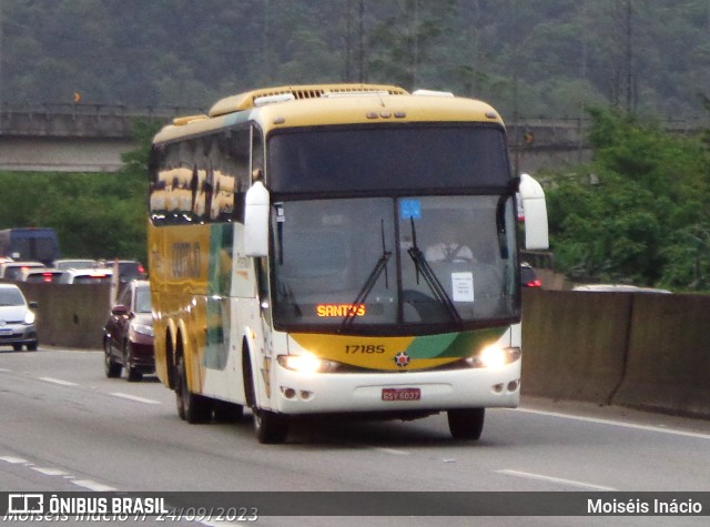 Empresa Gontijo de Transportes 17185 na cidade de Cubatão, São Paulo, Brasil, por Moiséis Inácio. ID da foto: 11484391.