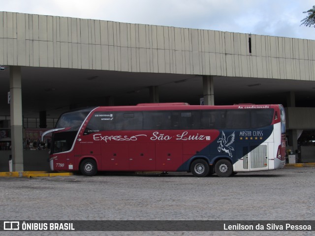 Expresso São Luiz 7780 na cidade de Caruaru, Pernambuco, Brasil, por Lenilson da Silva Pessoa. Número da foto: #11484602.