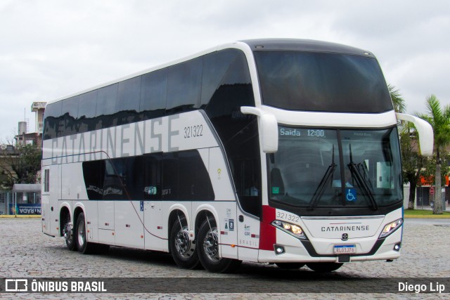 Auto Viação Catarinense 321322 na cidade de Balneário Camboriú, Santa Catarina, Brasil, por Diego Lip. Número da foto: #11484899.