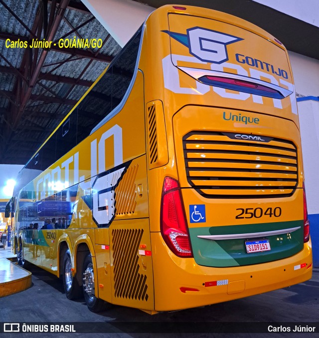 Empresa Gontijo de Transportes 25040 na cidade de Goiânia, Goiás, Brasil, por Carlos Júnior. Número da foto: #11483323.