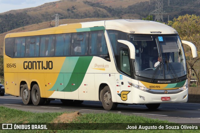 Empresa Gontijo de Transportes 18645 na cidade de Roseira, São Paulo, Brasil, por José Augusto de Souza Oliveira. ID da foto: 11484924.