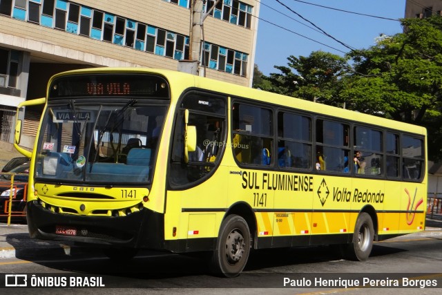 Viação Sul Fluminense 1141 na cidade de Volta Redonda, Rio de Janeiro, Brasil, por Paulo Henrique Pereira Borges. Número da foto: #11488268.