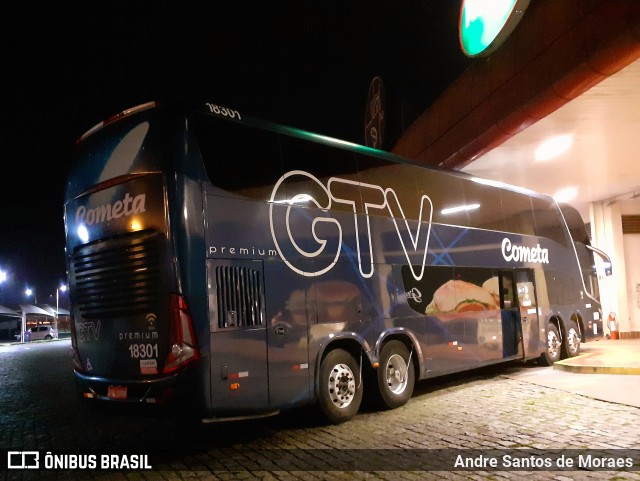 Viação Cometa 18301 na cidade de Registro, São Paulo, Brasil, por Andre Santos de Moraes. ID da foto: 11485734.