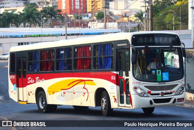 Viação São Bento Ribeirão Preto 11175 na cidade de Ribeirão Preto, São Paulo, Brasil, por Paulo Henrique Pereira Borges. ID da foto: 11487999.