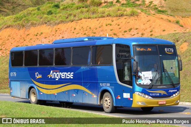 Expresso Angrense 6179 na cidade de Aparecida, São Paulo, Brasil, por Paulo Henrique Pereira Borges. ID da foto: 11488209.