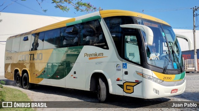 Empresa Gontijo de Transportes 21390 na cidade de Juiz de Fora, Minas Gerais, Brasil, por Juan Pablo. ID da foto: 11487170.