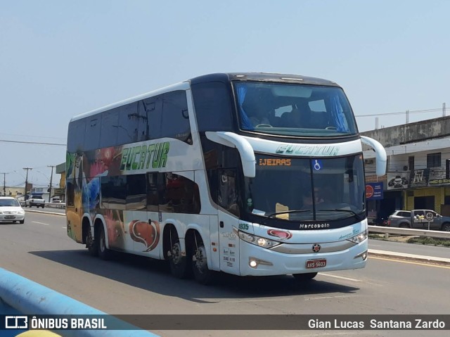 Eucatur - Empresa União Cascavel de Transportes e Turismo 4835 na cidade de Ji-Paraná, Rondônia, Brasil, por Gian Lucas  Santana Zardo. ID da foto: 11486254.