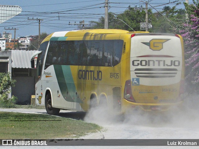 Empresa Gontijo de Transportes 18435 na cidade de Juiz de Fora, Minas Gerais, Brasil, por Luiz Krolman. ID da foto: 11486883.