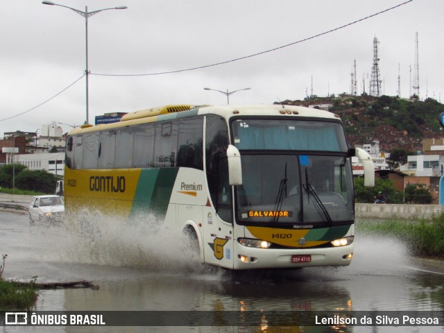 Empresa Gontijo de Transportes 14120 na cidade de Caruaru, Pernambuco, Brasil, por Lenilson da Silva Pessoa. Número da foto: #11487218.