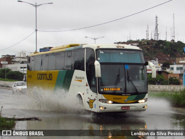 Empresa Gontijo de Transportes 14120 na cidade de Caruaru, Pernambuco, Brasil, por Lenilson da Silva Pessoa. ID da foto: 11487218.