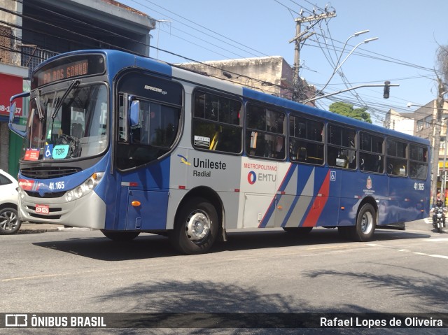 Radial Transporte Coletivo 41.165 na cidade de Poá, São Paulo, Brasil, por Rafael Lopes de Oliveira. ID da foto: 11486155.