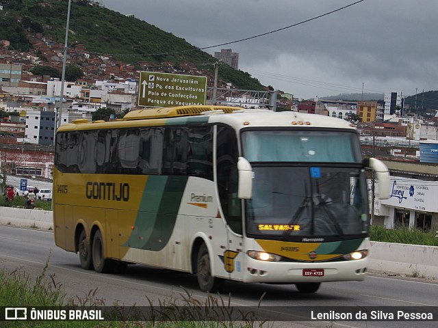 Empresa Gontijo de Transportes 14115 na cidade de Caruaru, Pernambuco, Brasil, por Lenilson da Silva Pessoa. ID da foto: 11488210.