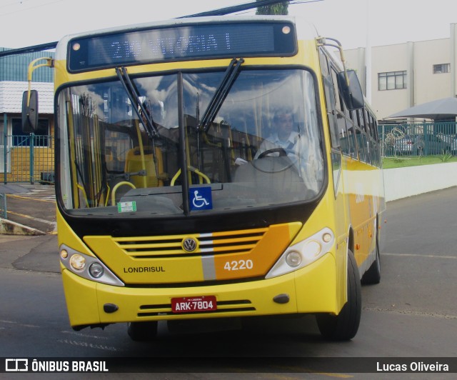 Londrisul Transportes Coletivos 4220 na cidade de Londrina, Paraná, Brasil, por Lucas Oliveira . Número da foto: #11486443.
