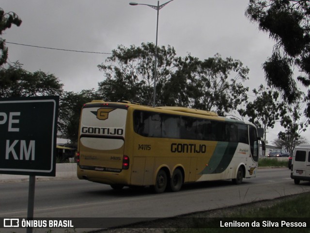Empresa Gontijo de Transportes 14115 na cidade de Caruaru, Pernambuco, Brasil, por Lenilson da Silva Pessoa. Número da foto: #11491119.