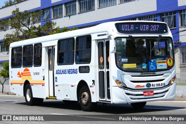 Viação Agulhas Negras RJ 169.016 na cidade de Volta Redonda, Rio de Janeiro, Brasil, por Paulo Henrique Pereira Borges. Número da foto: #11490599.