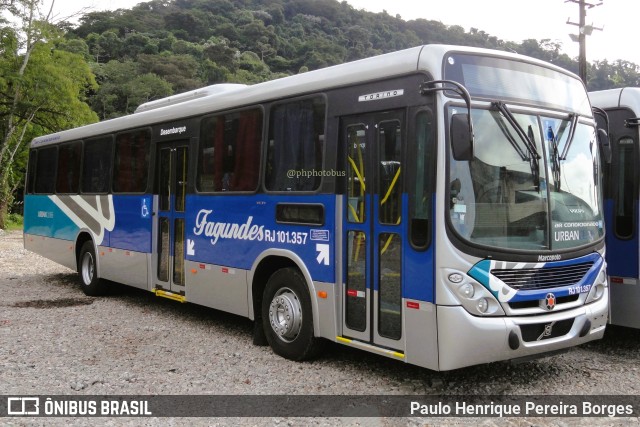 Auto Ônibus Fagundes RJ 101.357 na cidade de Duque de Caxias, Rio de Janeiro, Brasil, por Paulo Henrique Pereira Borges. Número da foto: #11490493.