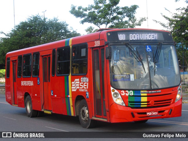 Borborema Imperial Transportes 309 na cidade de Recife, Pernambuco, Brasil, por Gustavo Felipe Melo. Número da foto: #11488948.