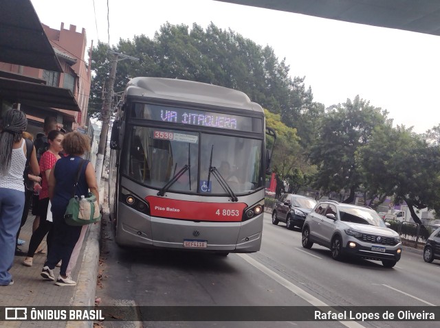 Express Transportes Urbanos Ltda 4 8053 na cidade de São Paulo, São Paulo, Brasil, por Rafael Lopes de Oliveira. Número da foto: #11489258.