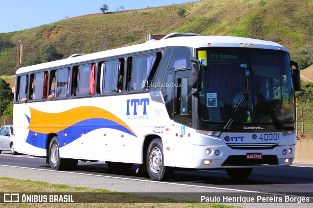 ITT - Itatiba Transporte e Turismo 40001 na cidade de Aparecida, São Paulo, Brasil, por Paulo Henrique Pereira Borges. ID da foto: 11490488.