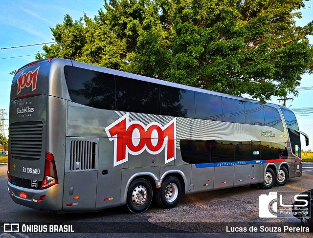 Auto Viação 1001 RJ 108.680 na cidade de Campos dos Goytacazes, Rio de Janeiro, Brasil, por Lucas de Souza Pereira. ID da foto: 11490054.