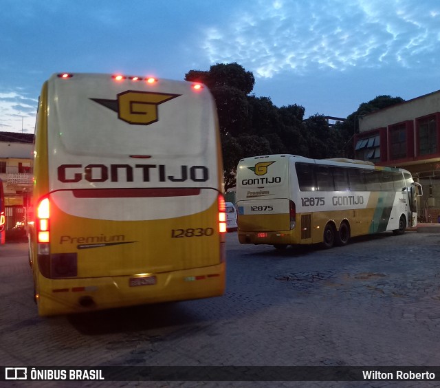 Empresa Gontijo de Transportes 12830 na cidade de Governador Valadares, Minas Gerais, Brasil, por Wilton Roberto. ID da foto: 11490800.