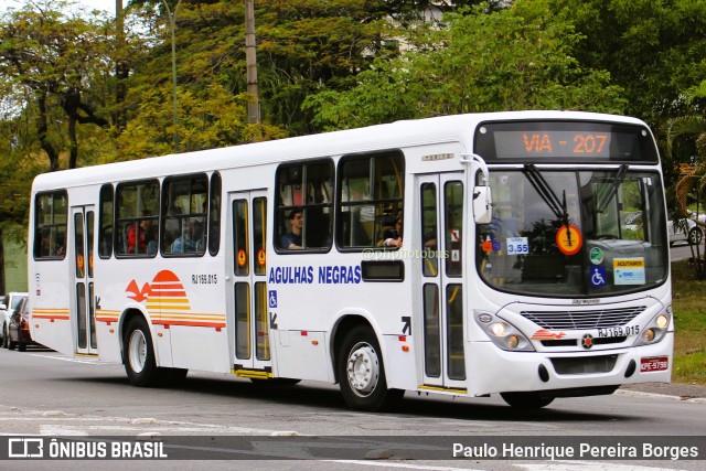 Viação Agulhas Negras RJ 169.015 na cidade de Volta Redonda, Rio de Janeiro, Brasil, por Paulo Henrique Pereira Borges. ID da foto: 11490570.