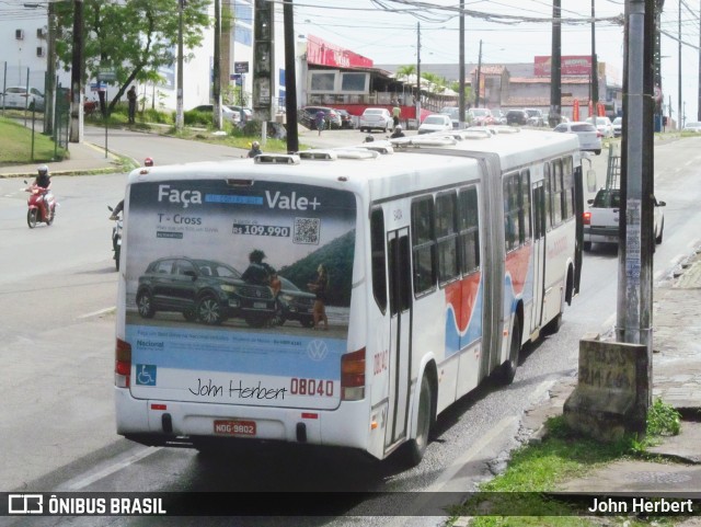Transnacional Transportes Urbanos 08040 na cidade de Natal, Rio Grande do Norte, Brasil, por John Herbert. Número da foto: #11489218.