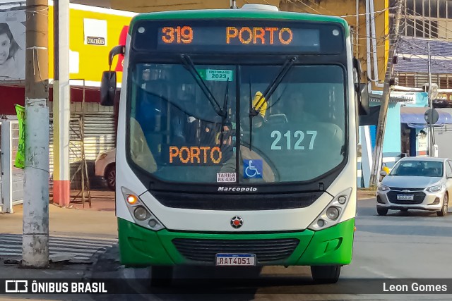 Rápido Cuiabá Transporte Urbano 2127 na cidade de Cuiabá, Mato Grosso, Brasil, por Leon Gomes. ID da foto: 11492832.