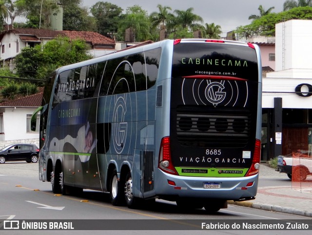 Viação Garcia 8685 na cidade de Joinville, Santa Catarina, Brasil, por Fabricio do Nascimento Zulato. ID da foto: 11492958.