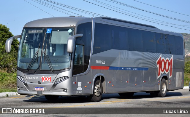 Auto Viação 1001 RJ 108.1236 na cidade de Arraial do Cabo, Rio de Janeiro, Brasil, por Lucas Lima. Número da foto: #11491774.